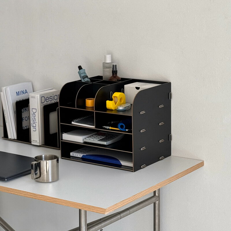 木目調 デスクオーガナイザー【ART OF BLACK】