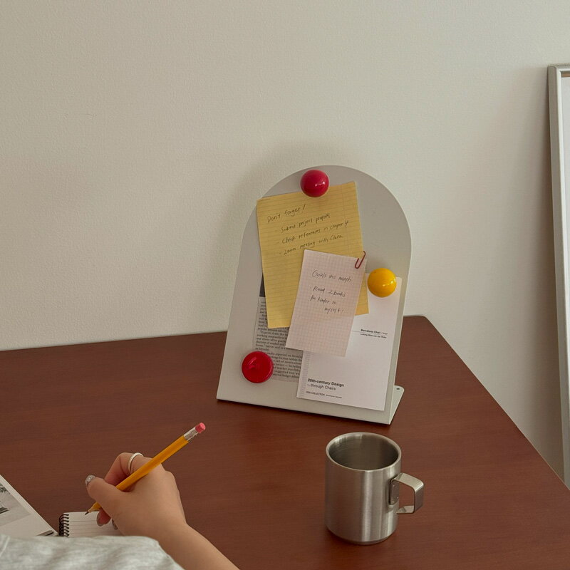 卓上 アーチ型 マグネットボード【ART OF BLACK】