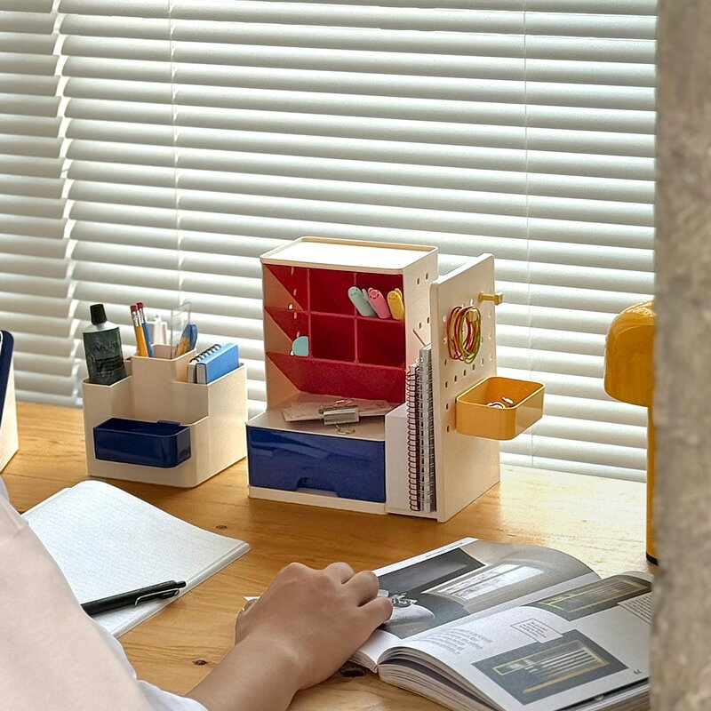 Hueblock-kit Series 可動式ブックスタンド ＆ 収納付き マルチオーガナイザー【ART OF BLACK】