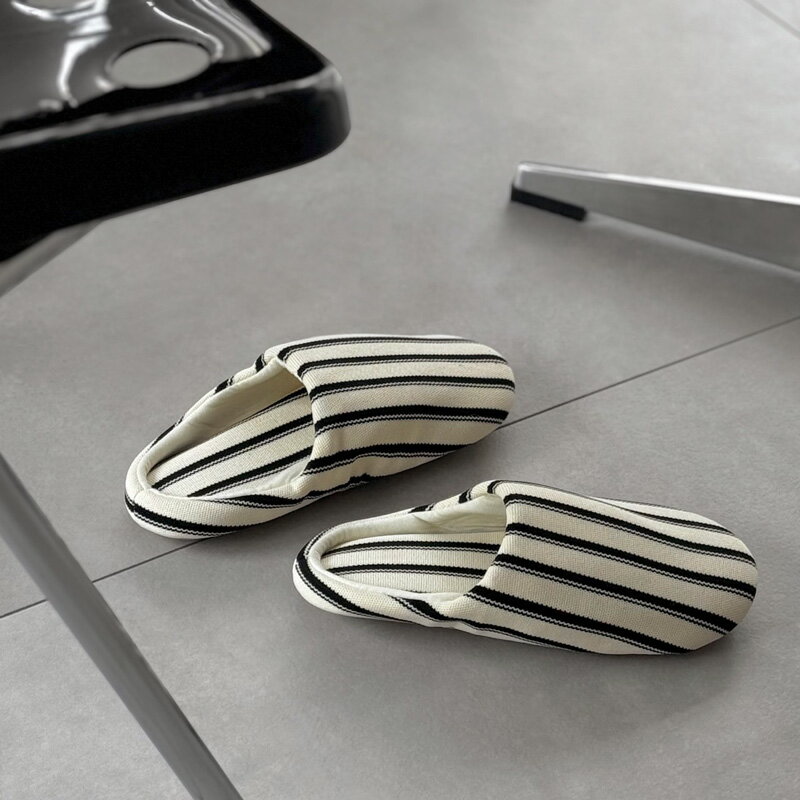 ストライプ ルームシューズ スリッパ【ART OF BLACK】