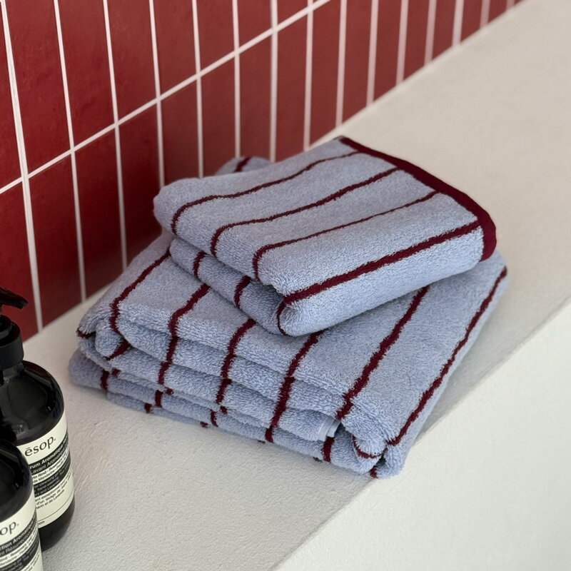 予約販売12月上旬～12月中旬頃発送予定 配色 ストライプ フェイスタオル バスタオル【ART OF BLACK】