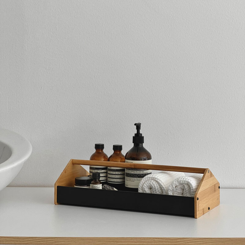 バンブーハンドル 収納トレイ 【ART OF BLACK】のサムネイル