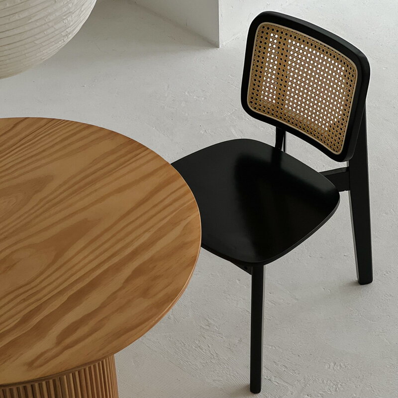 ブラック ウッド ラタン チェア【ART OF BLACK】のサムネイル