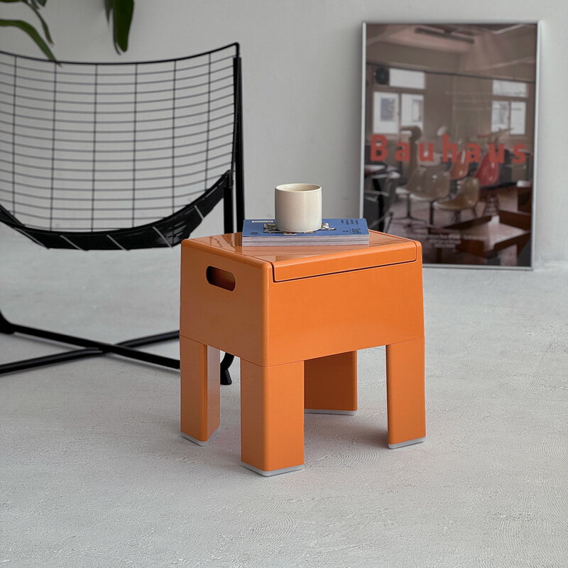 収納付き スクエア サイドテーブル【ART OF BLACK】