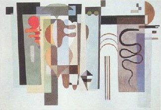 【アートポスター】2つの緑の点(70cm×100cm) カンディンスキー(余白無し)