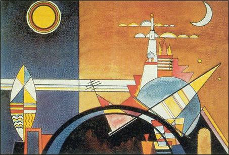 【アートポスター】キーフへの巨塔(60cm×80cm) -カンディンスキー- おしゃれインテリアに