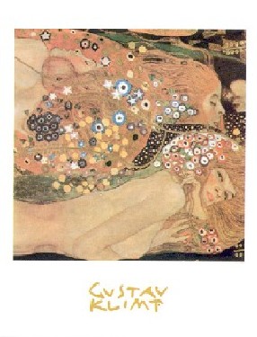 【アートポスター】水蛇(24cm×30cm) -クリムト- おしゃれインテリアに