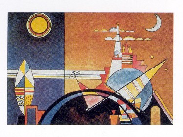 【アートポスター】キーフへの巨塔(70cm×100cm) -カンディンスキー- おしゃれインテリアに