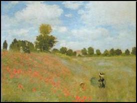 【アートポスター】ひなげし(70cm×100cm) -モネ- おしゃれインテリアに