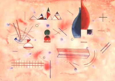 【アートポスター】支え棒(70cm×100cm) -カンディンスキー- おしゃれインテリアに