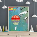 【Kristiana P?rn UV80%カット プレミアム木製額装アートポスター】MADLY WONDERFUL(630×782×24mm) -おしゃれインテ...