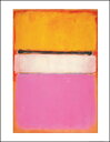 【アートポスター】WHITE CENTER (YELLOW, PINK AND LAVENDER ON ROSE), 1950(281x358mm) -ロスコ-