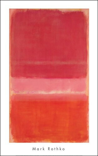 【マーク・ロスコ 絵画アートポスター】UNTITLED (RED), C. 1956(560x889mm) -おしゃれインテリアに-