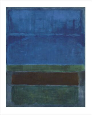 【アートポスター】Untitled, 1952 (Blue, Green, and Brown)(281x358mm) -ロスコ-