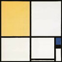 【アートポスター】Composition with Blue and Yellow(700×700mm) -モンドリアン-