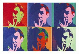 【アートポスター】自画像 1967年(560×813mm) -ウォーホル- おしゃれインテリアに