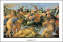 【カルロ・マラッタ 絵画アートポスター】天使と花 (60cm×80cm) ルネサンス芸術