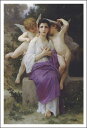 インテリアを上品に演出するウィリアム・アドルフ・ブグロー(William-Adolphe Bouguereau)の名画のアートポスター。ポスターサイズ406×584mm。 このポスターサイズ(縦＋横＝〜1050mm)のフレームはこちらウィリアム・アドルフ・ブグローの名画のアートポスター。ポスターサイズ406×584mm