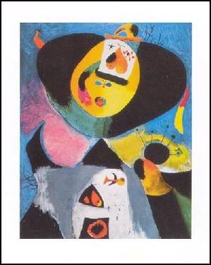 【アートポスター】肖像 n°1 (40cm×50cm) -ミロ- おしゃれインテリアに