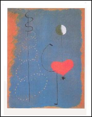 【アートポスター】バレリーナII (40cm×50cm) -ミロ- おしゃれインテリアに