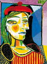 【アートポスター】赤いベレー帽の女 (60cm×80cm) -ピカソ- おしゃれインテリアに（余白部分無し）