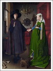 【ヤン・ファン・エイク 絵画アートポスター】『アルノルフィーニ夫妻像』 (508×661mm) Jan Van Eyck