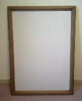 ナミ型木製ポスターフレーム:600mm×600mm (色18種類) -安心の国産製品 おしゃれインテリアに- パネル/..