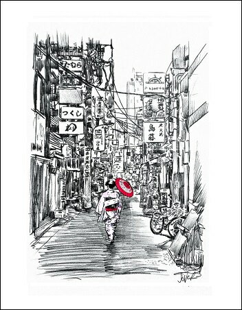 【アートポスター】ROJI(281×358mm) -おしゃれインテリアに-