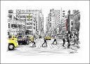 【アートポスター】BIG STREET(281×358mm) -おしゃれインテリアに-