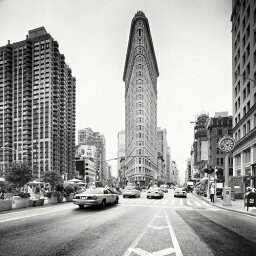 【Marcin Stawiarz フォトポスター】FLATIRON, STUDY 1, NEW YORK CITY, 2013(510×510mm) -おしゃれインテリアに-（余白カット済ポスター）