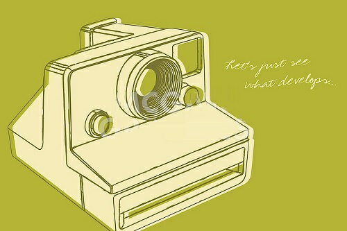 【John W. Golden アートポスター】LUNASTRELLA INSTANT CAMERA(406×609mm) -おしゃれインテリアに-(余白カット済みポスター)