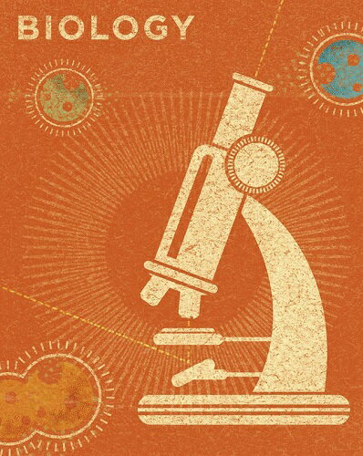 【John W. Golden アートポスター】BIOLOGY(生物学)(508×635mm) -おしゃれインテリアに-(余白カット済..
