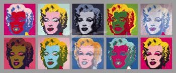 楽天アートオブポスター【アンディ・ウォーホル 絵画アートポスター】Ten Marilyns, 1967（305×762mm） - おしゃれインテリアに - マリリン・モンロー 絵画 ポスター