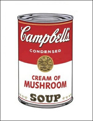 【アンディ・ウォーホル ポスター】Campbell s Soup I: Cream of Mushroom 1968 281 358mm 