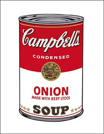 【アンディ・ウォーホル ポスター】Campbell s Soup I: Onion 1968 281 358mm 