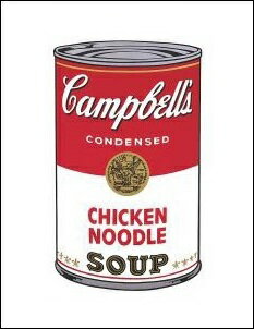 【アンディ・ウォーホル ポスター】Campbell s Soup I: Chicken Noodle 1968 281 358mm 