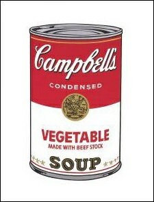 【アンディ・ウォーホル ポスター】Campbell s Soup I: Vegetable 1968 281 358mm 