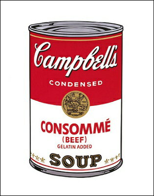 【アンディ・ウォーホル ポスター】Campbell s Soup I: Consomme 1968 281 358mm 