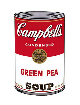 【アンディ・ウォーホル ポスター】Campbell s Soup I: Green Pea 1968 281 358mm 