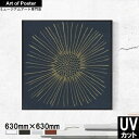 【Cathe Hendrick UV80%カット プレミアム木製額装アートポスター】BURST I(630×630×24mm) -おしゃれインテリアに- 安心の...