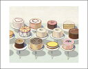 【ウェイン・ティボー アートポスター】『CAKES, 1963』(281×358mm) -おしゃれインテリアに- デザイン イラスト ポップアート カフェ オシ...