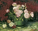 【高品質ジクレープリント・マットペーパー】ヴィンセント・ヴァン・ゴッホ アートポスター「ROSES AND PEONIES, 1886(バラと牡丹1886年)」...