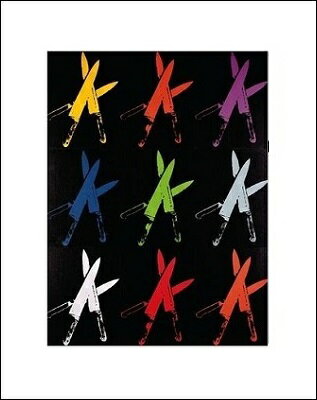 【ウォーホル ポスター】Knives, c.1981-82 (multi)(281×358mm)