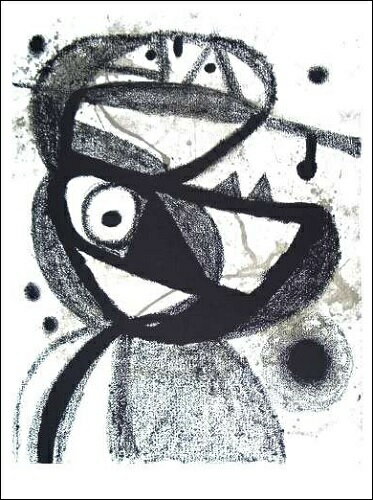 【リトグラフ】無題1971年(533×730mm) ミロ