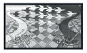 【マウリッツ・エッシャー アルミ額装ポスター】昼と夜(477×805×7.5mm) -おしゃれインテリアに絵画アートポスター-
