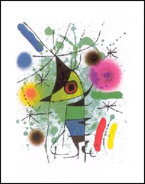 【ジョアン・ミロ 絵画 アート ポスター】歌う魚(70cm×100cm) -ミロ- おしゃれインテリアに