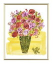 【アンディ・ウォーホル アルミ額装ポスター】(Stamped) Basket of Flowers,1958(480×575×7.5mm)