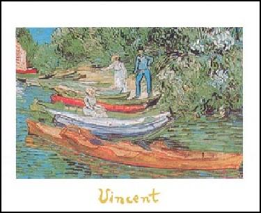 【アートポスター】貸しボート (50cm×70cm) -ゴッホ- おしゃれインテリアに