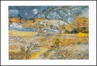 【アートポスター】サンレミの風景 (40cm×50cm) -ゴッホ- おしゃれインテリアに