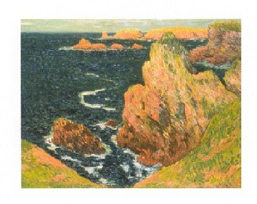 【アートポスター】べリール (60cm×80cm) -モネ- おしゃれインテリアに